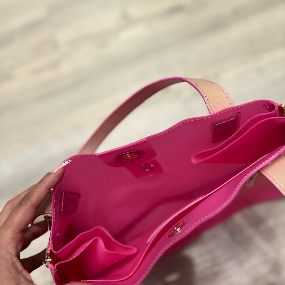 Juicy Couture Hot Pink and Beige Tote Bag - Picture 6 of 9